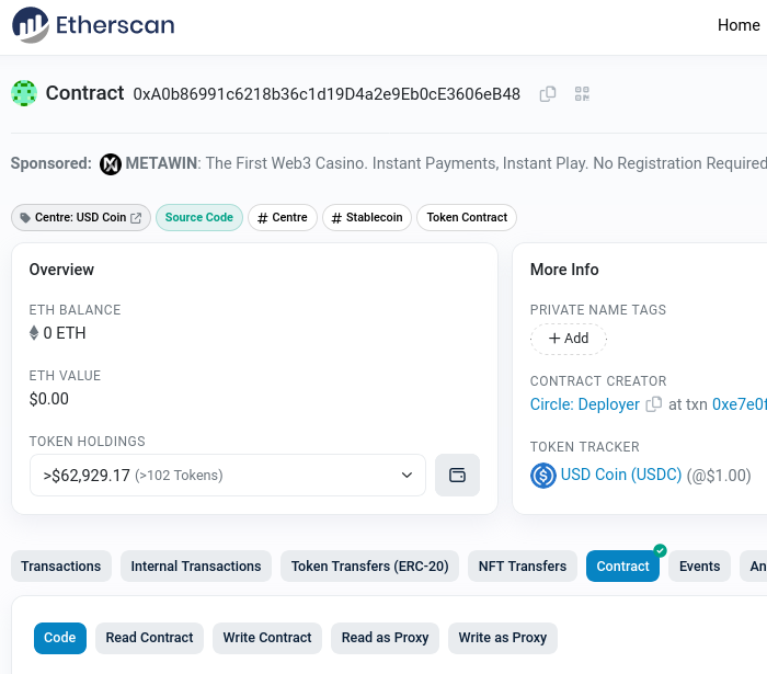Etherscan for proxies